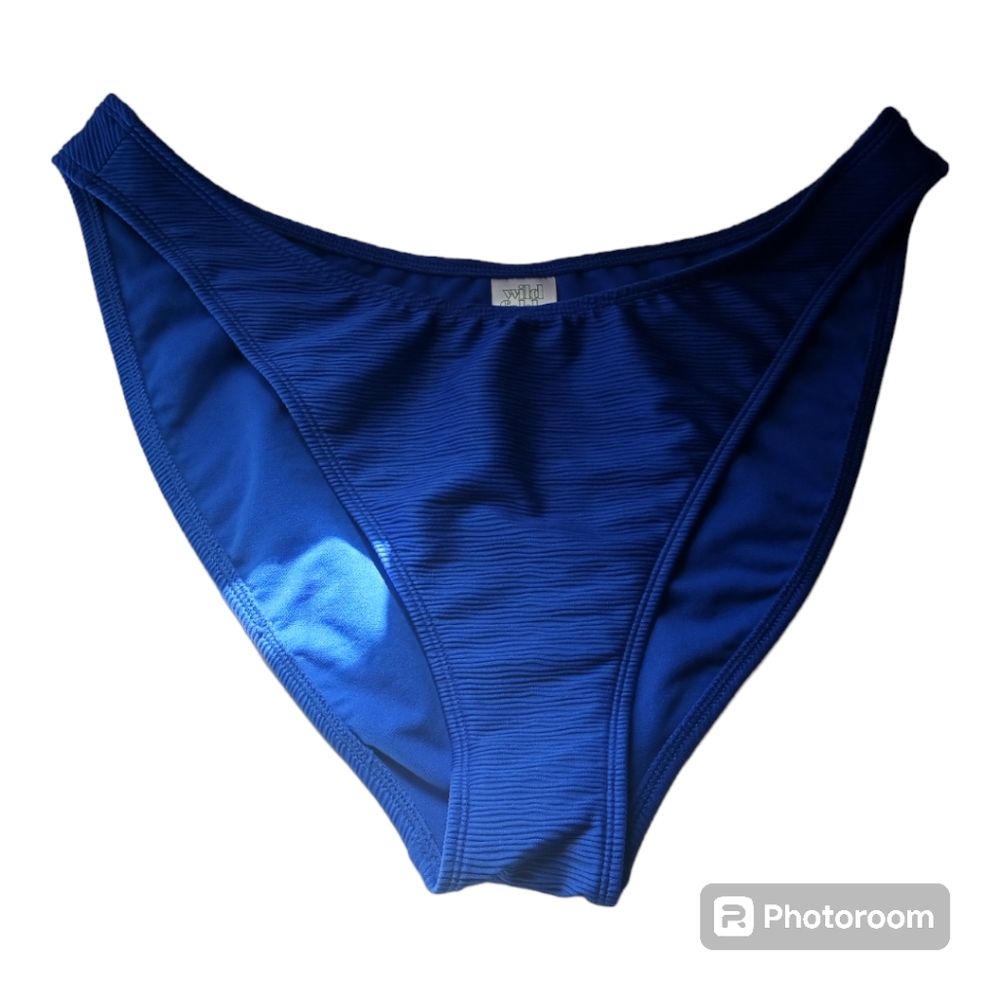 NWT WILD FABLE SWIM LADIES SIZE XLARGE 16 BLUE BIKINI BOTTOM ONLY